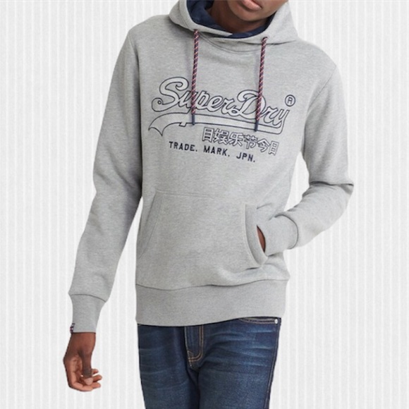 Superdry Other - Superdry Downhill Racer Grey Cotton Blend Hoodie Sweatshirt Size XL